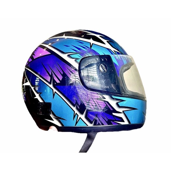 Vintage HJC CL-10 Snell M95 DOT Abstract Snowmobile / Motorcycle Helmet - Picture 1 of 10